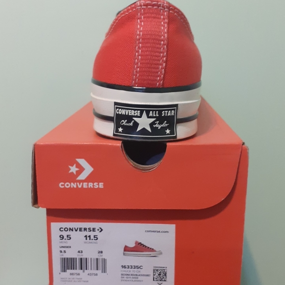 CONVERSE Chuck 70s Ox Sedona Red 163335C Unisex Low Top 9.5m=11.5w NEW IN BOX - Picture 3 of 6